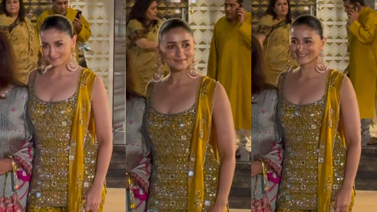 Alia Bhatt adds Punjabi tadka to her sharara set worth Rs 51K, styles it with paranda, as she attends Aadar Jains mehendi ceremony