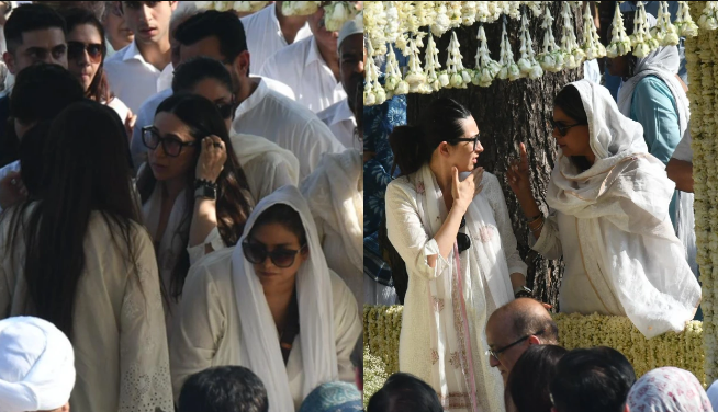 Karisma Kapoors son Kiaan breaks down as he bids farewell to father Sunjay Kapur at his last rites